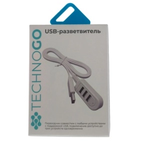 USB-разветвитель, 3 порта, 1,15 м