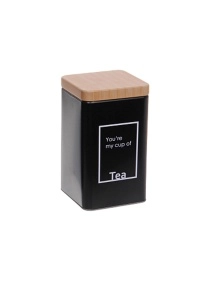 Банка для сыпучих, квадратная, "Tea& Coffee& Sugar", 9*6*16 см (ML-1233)