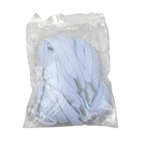 Шнурки для обуви, 6 пар, длина 1 м, белые 