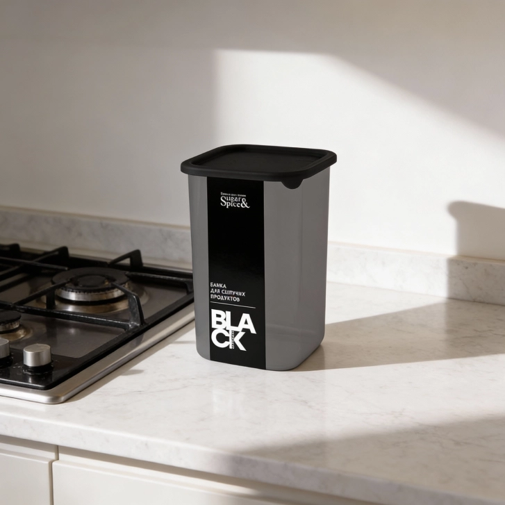 Минималистичная кухонная утварь "Sugar&Spice Black" для ежедневного комфорта