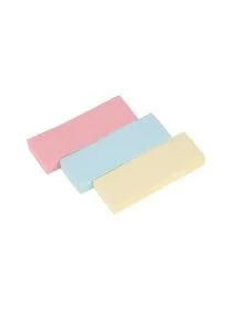 Стикер для заметок с клейким краем, 3 шт, 7,5*2,5 см, микс цвета