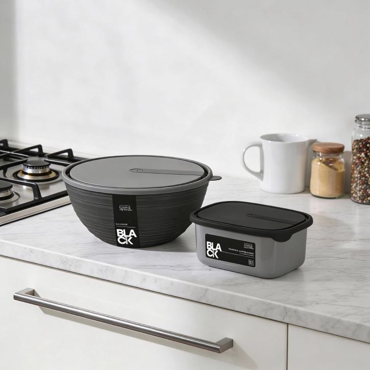 Минималистичная кухонная утварь "Sugar&Spice Black" для ежедневного комфорта