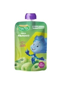 Пюре Фиксики Яблоко 90гр  (Дойпак)