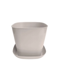 Кашпо квадратное 1,3л. с поддоном (микс)