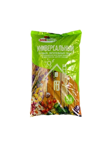 Грунт питательный bonaAGRO УНИВЕРСАЛЬНЫЙ 5 л