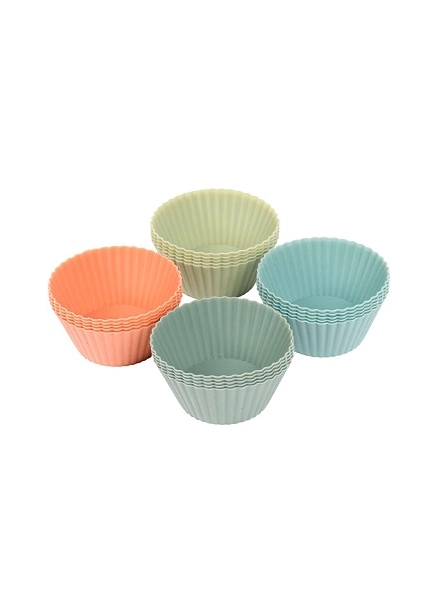 Набор форм для выпечки силиконовых, 5 шт, d=7см, микс цвета 