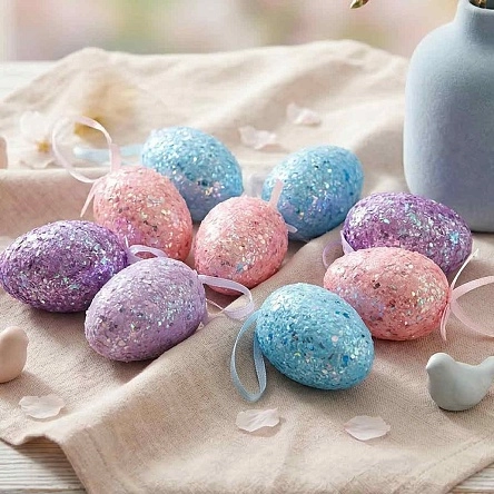 Набор декоративных яичек, 9 шт., 3*5 см