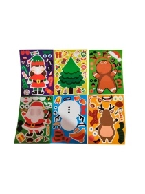 Наклейки "DIY Новый год", набор из 6 дизайнов (ML-2023)