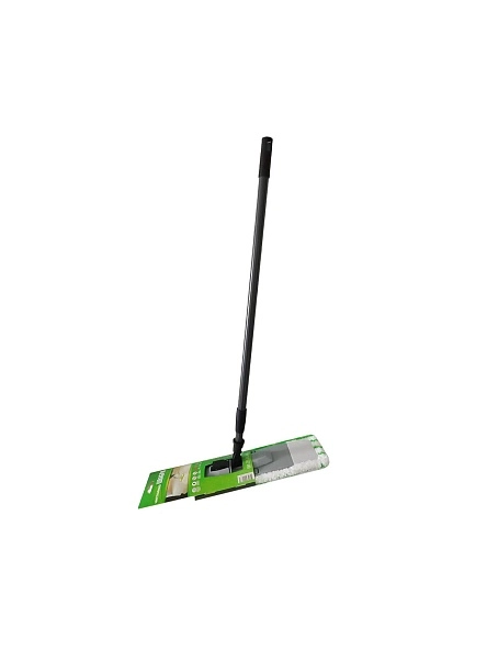 Швабра универсальная "Чистюлино"  с телескопической рукояткой 120 см, насадка сменная из микрофибры.