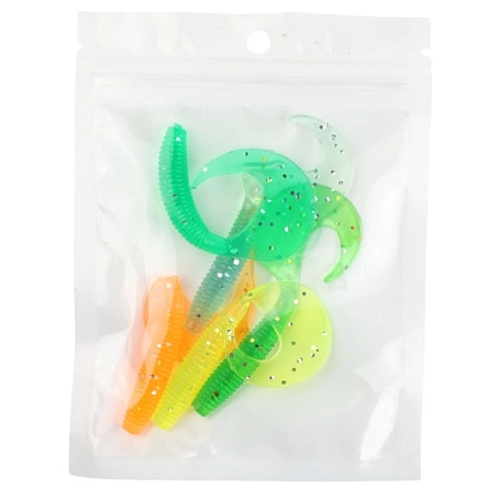 Приманка мягкая, 5 шт, 6,5 см, 2-2,5 г, силикон, в ас-те