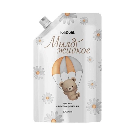 Мыло жидкое детское LOLIDOM "с маслом ромашки" 1000 мл.