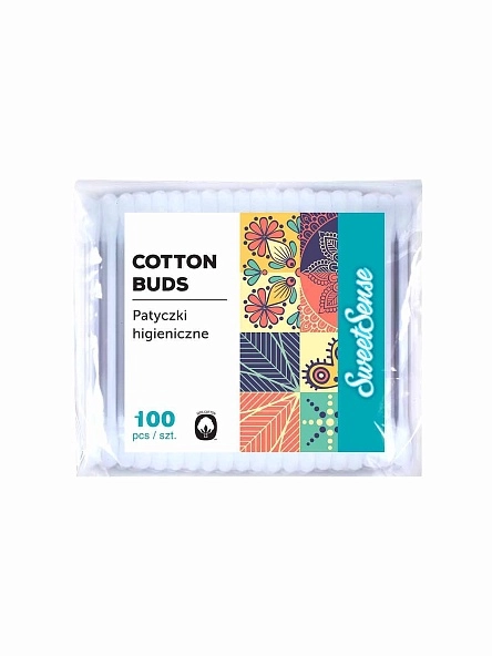 Ватные палочки п/э 100шт SWEET SENSE