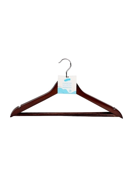 Набор вешалок деревянных, 3 шт