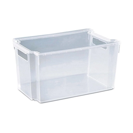 Ящик "Модуль" М2 штабелируемый с крышкой 18л (прозрачный)