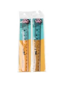 Линейка "Лапки" 15*2,5см