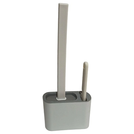 Набор: силиконовый ёршик с подставкой и щеткой, 35*13 см (ML-2305)