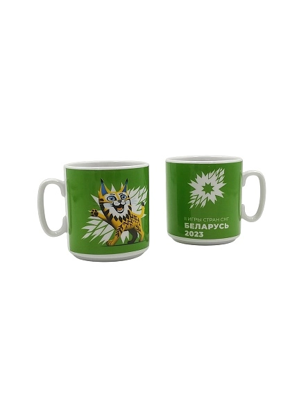 Кружка 300 см3 ф.350 "джойс", дек.  "II игры стран СНГ"