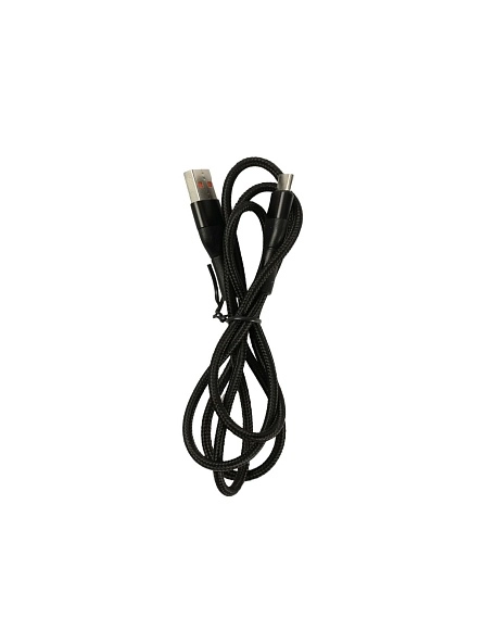 Кабель для зарядки в тканевой оплетке, 3-в-1, 3,5*(1100-1200) мм (D02E-black)