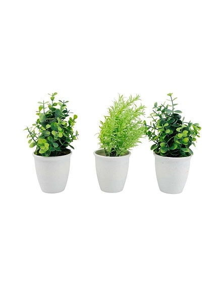 Цветок искусственный в горшке "Куст", 22*9 см (PX0550)
