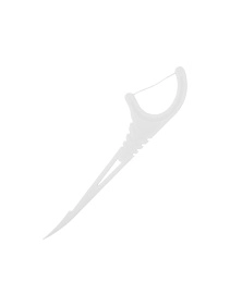 Зубочистка пластиковая с зубной нитью (100 штук)