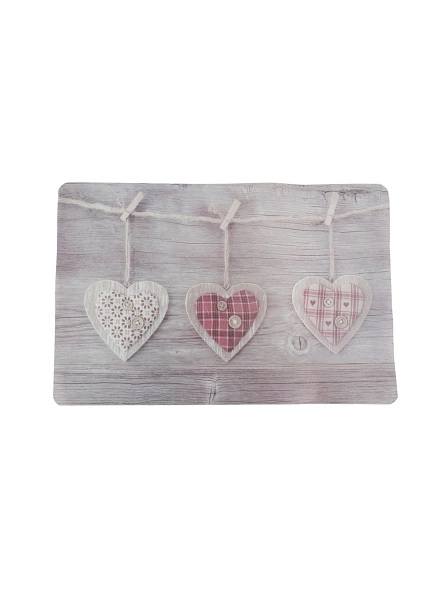 Салфетка сервировочная "Heart", 43*28 см, микс динайна