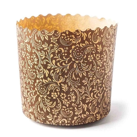 Форма бумажная д/куличей  d90xh90мм ФЛОРА