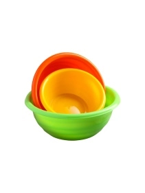 Набор мисок 1,2 л; 2,1 л; 3,2 л. микс