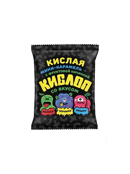 Карамель Sla Sti "Кислоп" Микс (яблоко, вишня, черника) 200г