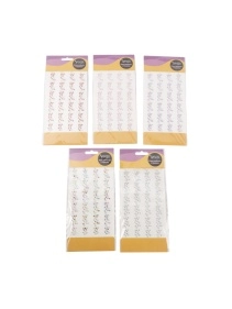 Наклейки-стразы декоративные, 10*22 cм (PK455-1)