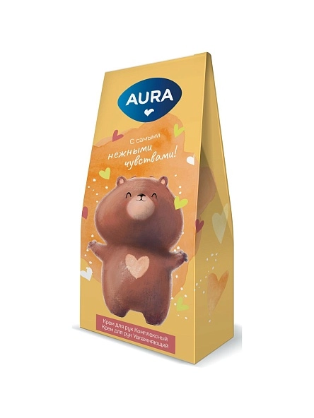 AURA Подарочный набор : Крем для рук Увлажняющий 30 мл + Крем для рук Комплексный 30 мл