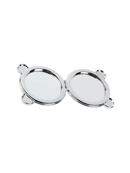 Зеркало карманное, двустороннее "Green vibes",  8*7,5*2 см (PD0846)