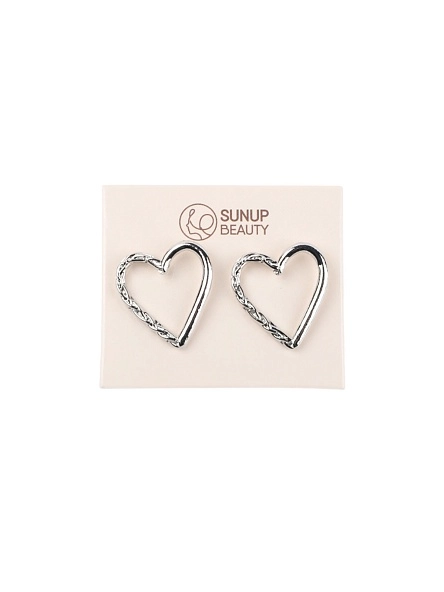 Серьги "Hearts", 2,7*2,5 см (PZ118)