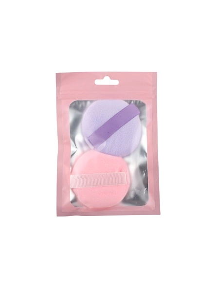 Пуховка для макияжа с держателем "Candy Pink", 2 шт.  (KRE25613206)