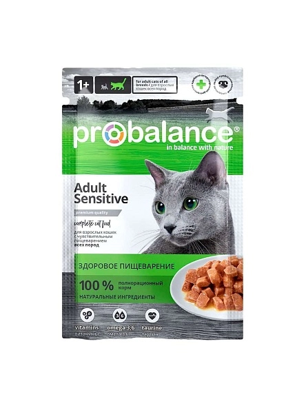Корм д/кош. чувствительное пищеварение "ProBalance" Sensitive, 85 г