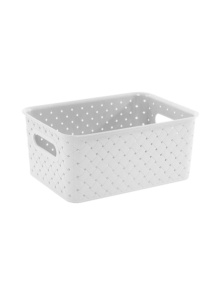 Корзинка "Береста" 3л 235х173х105мм (белый)