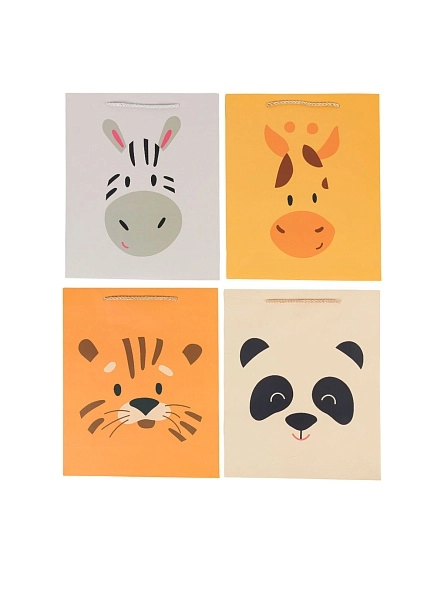 Пакет подарочный "Cute animals", 26*32*10 см (GB841)