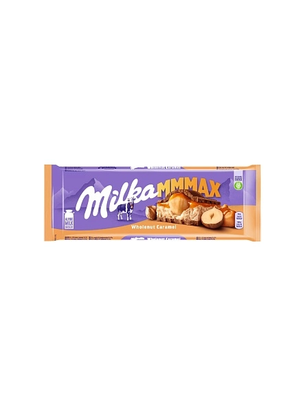 Шоколад молочный «МИЛКА MMMAX» с мол. и кар. начинками и обж. цел. фундуком 300г