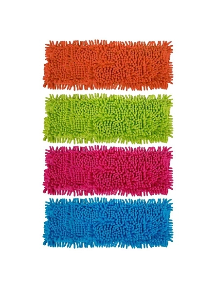 Насадка для швабры из шенилла "Лапша" с подкладкой, 42*13 см, микс цвета
