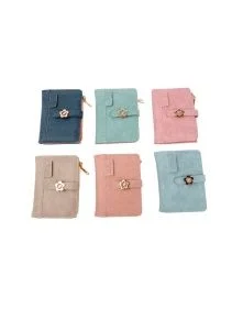 Кошелек женский на кнопке, 12*8,5 см