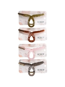 Заколка-краб для волос "Elegance 1", 13 см, микс цветов (KRE24102370)