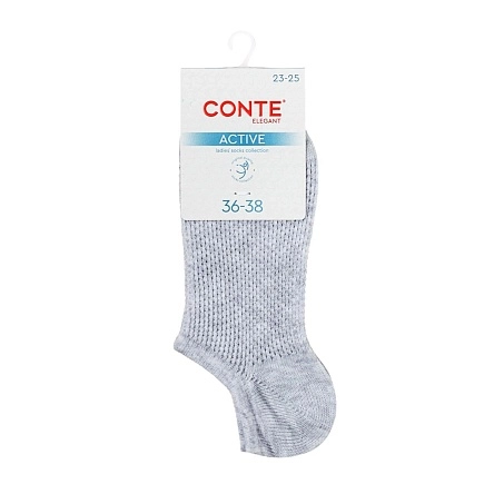Носки женские CONTE ELEGANT ACTIVE, р.23-25, 618 светло-серый