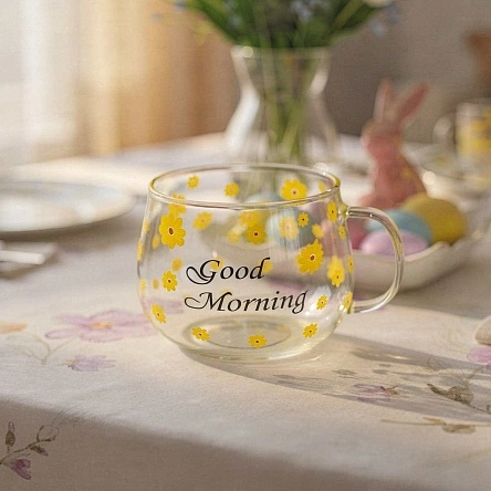 Кружка "Цветочки", 450 мл (PI0146)