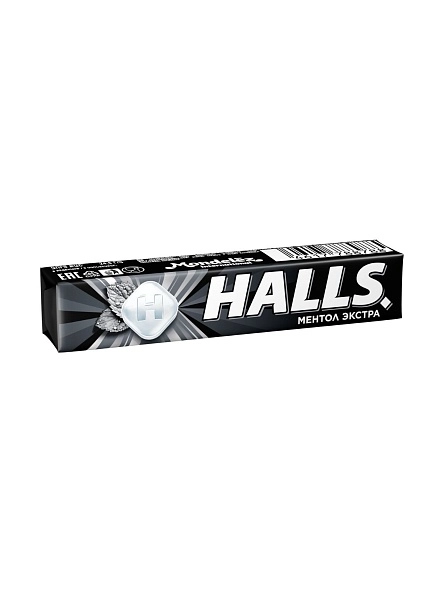 Карамель леденцовая HALLS Extra Strong (Экстра Стронг) со вкусом ментола и эвкалипта 25,2г