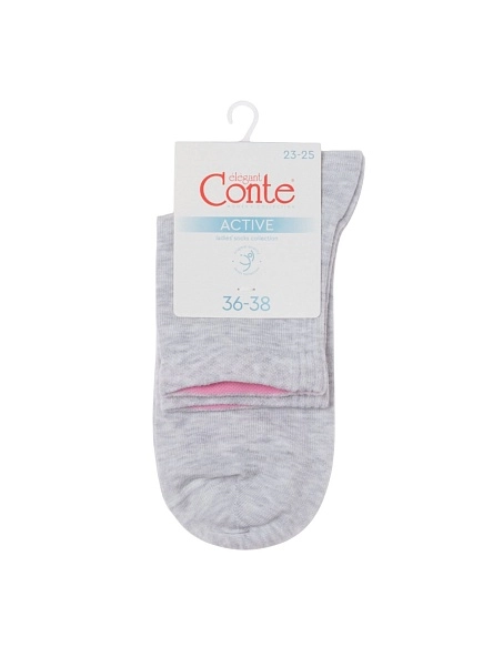 Носки жен. хлопковые CE АCTIVE 24С-11СП, р.23-25, 599 светло-серый