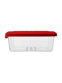 Контейнер для продуктов "Asti" квадратный 0,5л (красный)