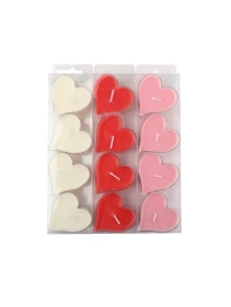 Набор из 4-х свечей ароматизированных "Сердца", 5*4,5 см  (PI0451)