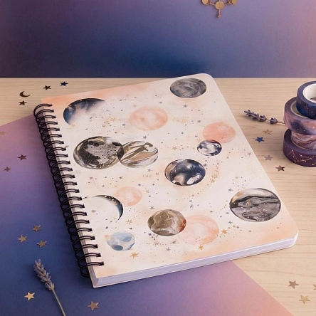 Блокнот "Stars, moon, sky", 120 стр (X25120233)
