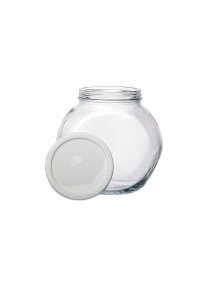 Банка с крышкой Pasabahce БЕЛЛА 2140 мл (белая крышка)