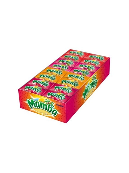 Жевательные конфеты Mamba, ассорти 26,5г