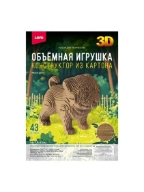 Конструктор из картона. Объёмная игрушка в ассортименте